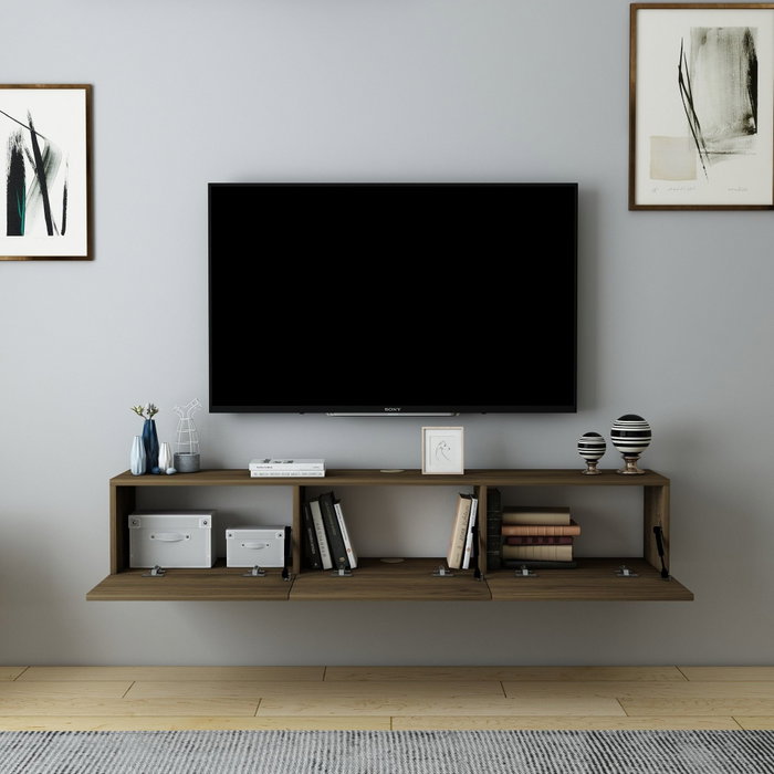 Hanah Home Mueble de TV Denby - Walnut